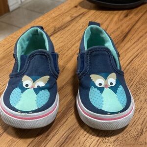 Vans Toddler Blue Owl Slip-On Sneakers